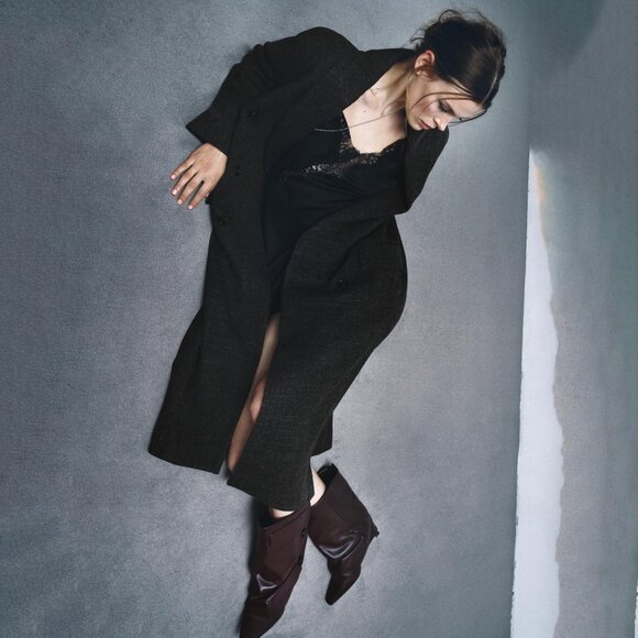 Zara Leather Gaiter Ankle Boots 1123/610/022 - Picture 4 of 9